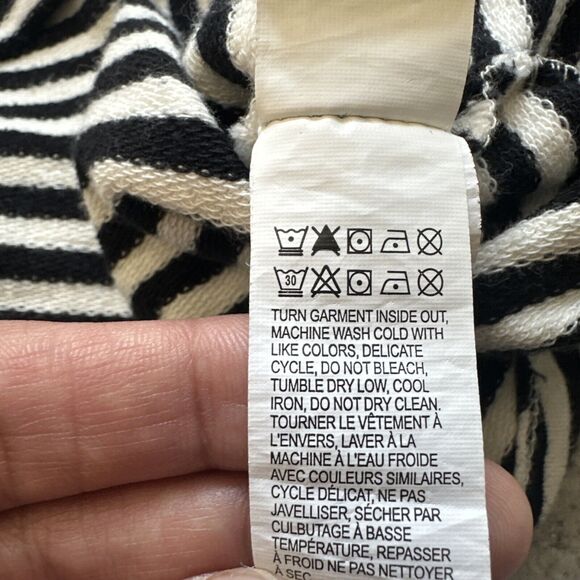 Lucky Brand Black & White Striped Mini T Shirt Dress Womens Size XS Short Sleeve - Picture 11 of 11